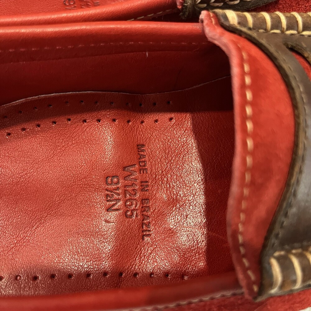 Cole Haan Country Women’s Red Suede Driving Loafer 9.5N Preppy Old Money - Picture 7 of 9